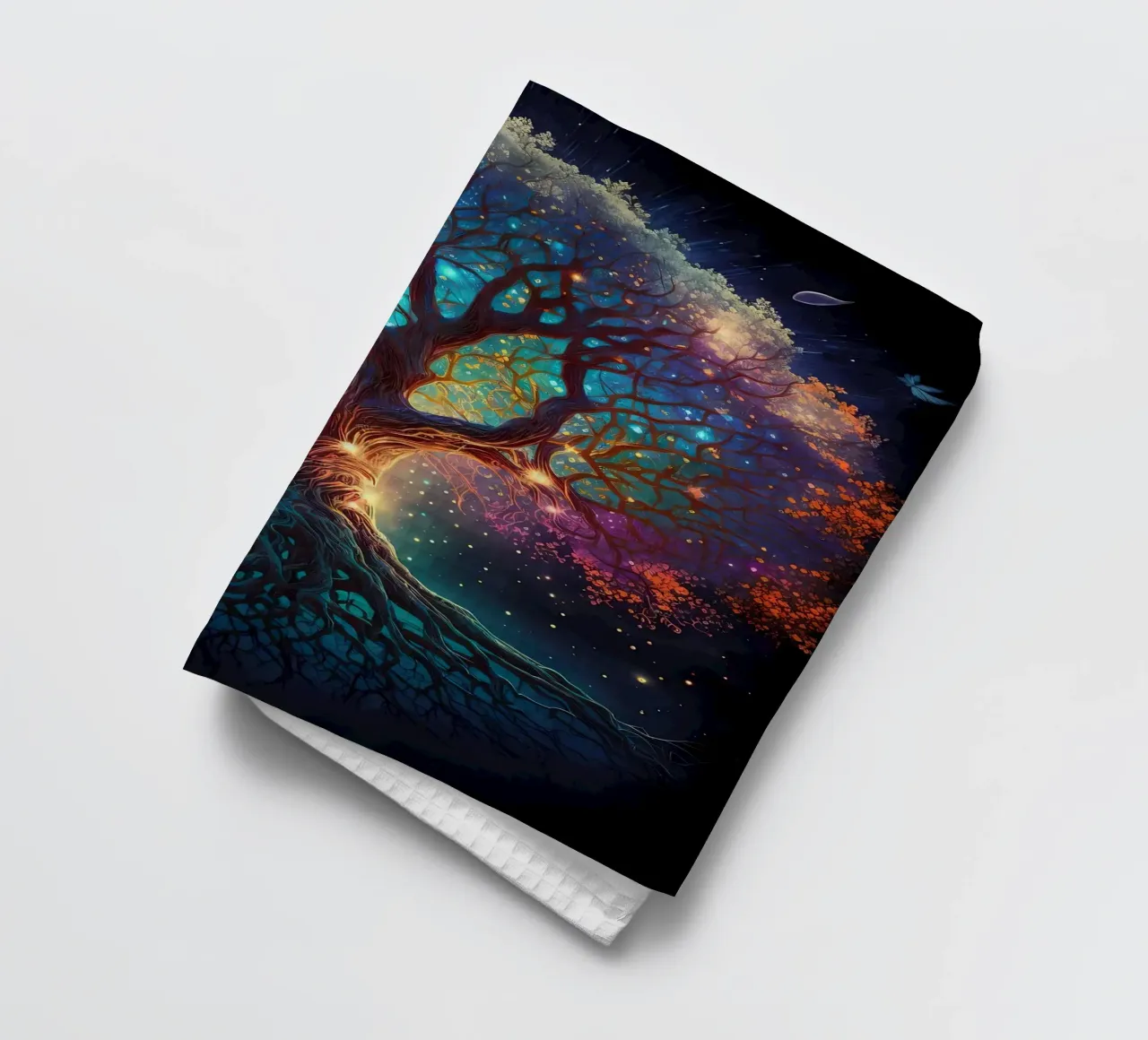 branches d'arbre racines étoiles torchon de Jennifer R Spyhalski