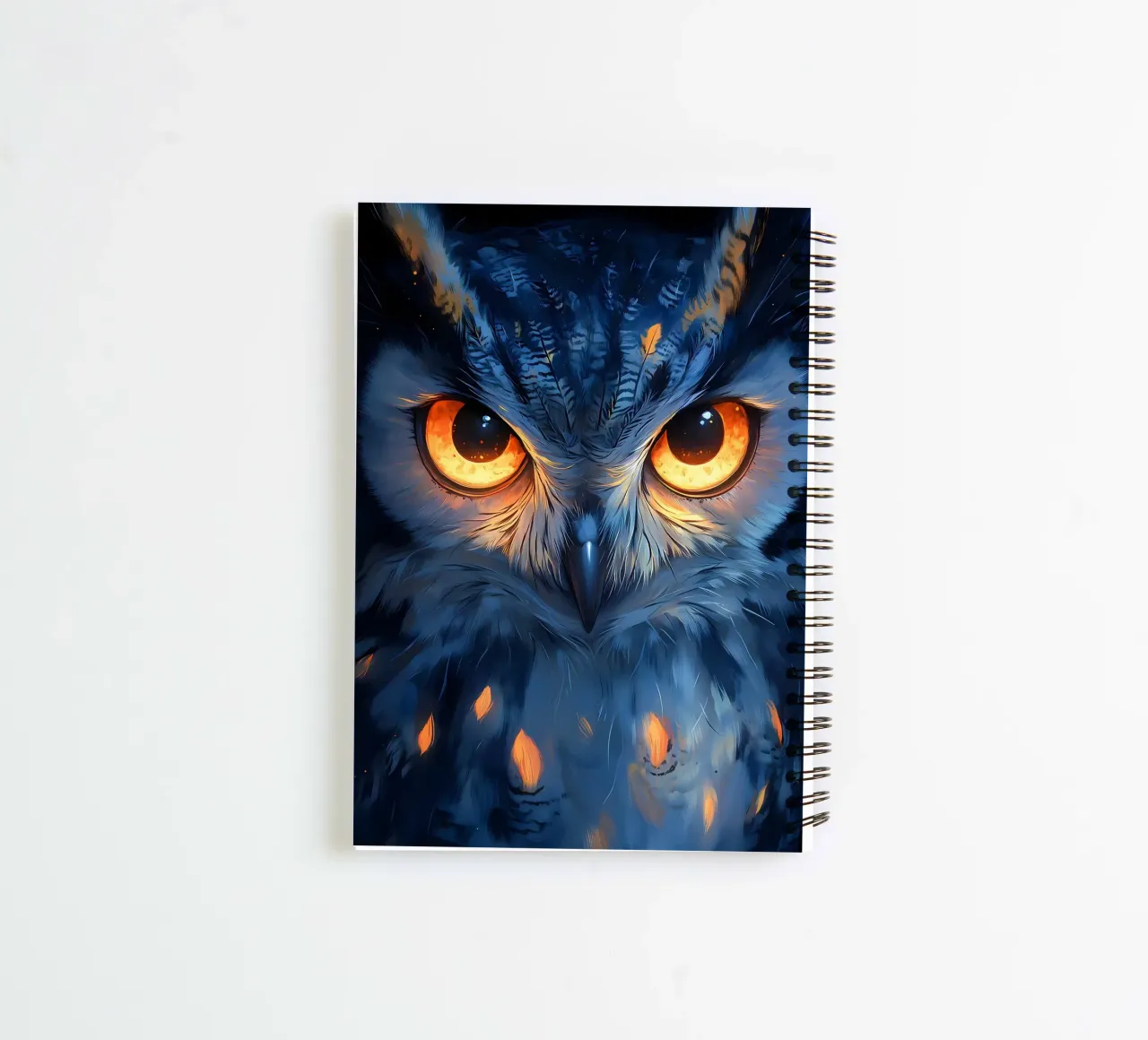 hibou oiseau faune carnet à spirale de Jennifer R Spyhalski
