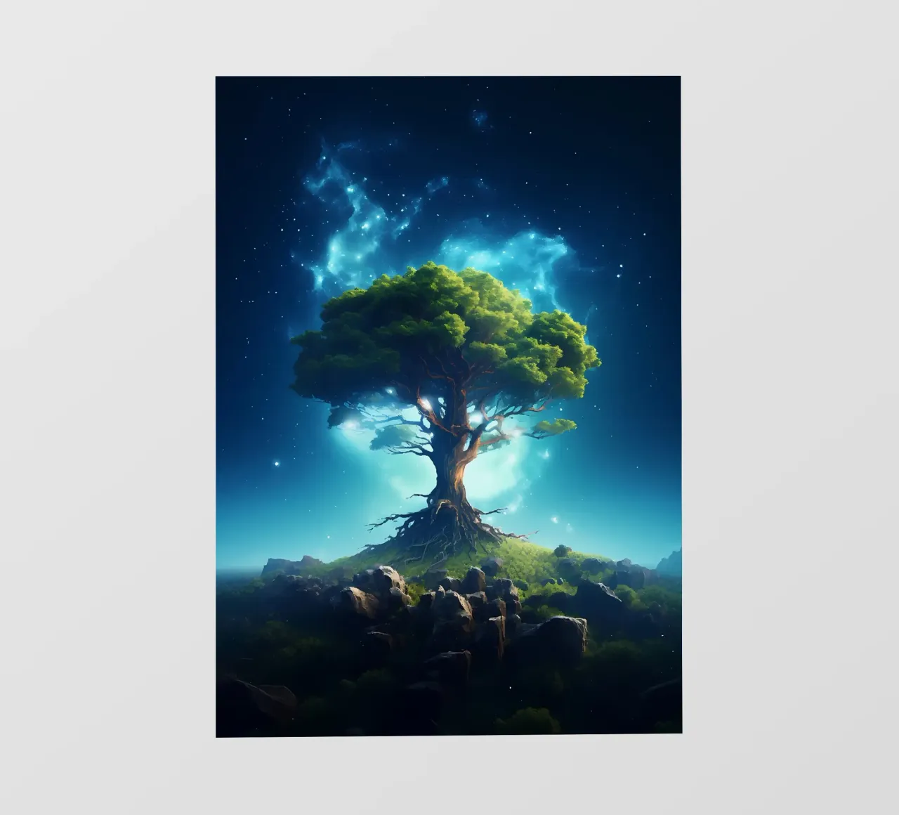 albero notte stelle pellicola backlit da Jennifer R Spyhalski