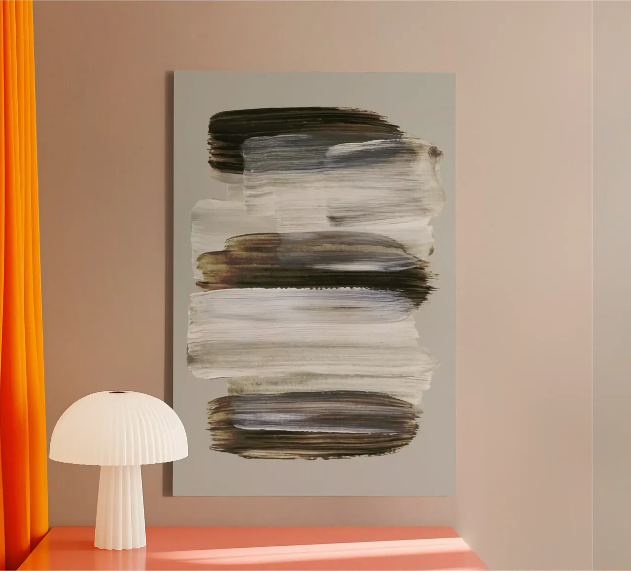 Abstract Brush Strokes 108 tela con Cornice a cassetta da Mareike Böhmer