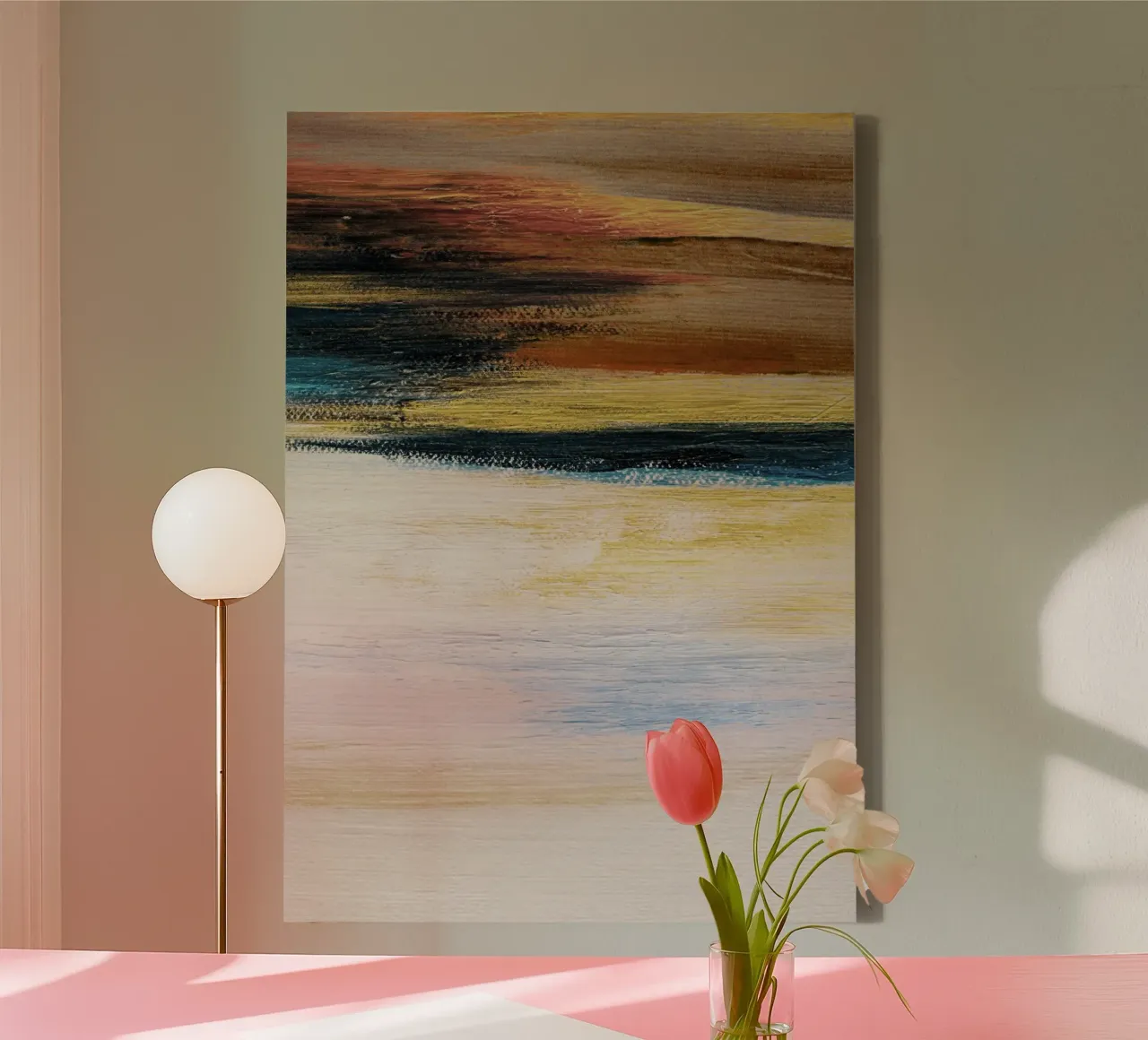 abstract heaven and earth tela con Cornice a cassetta da vintageshop