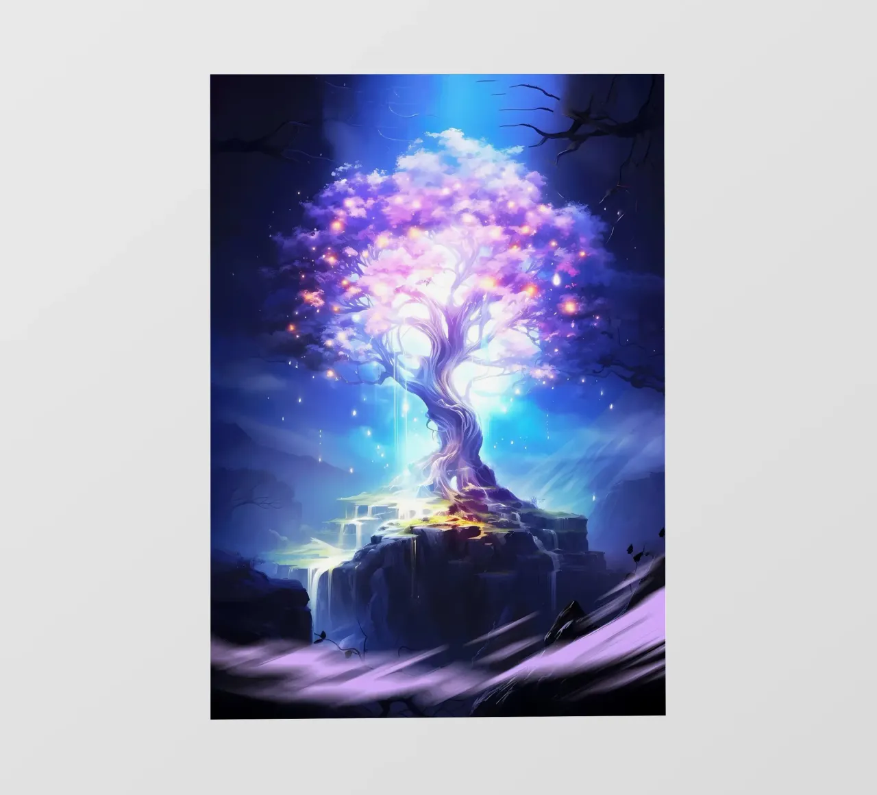 fantasy tree glowing tree backlit film by Jennifer R Spyhalski
