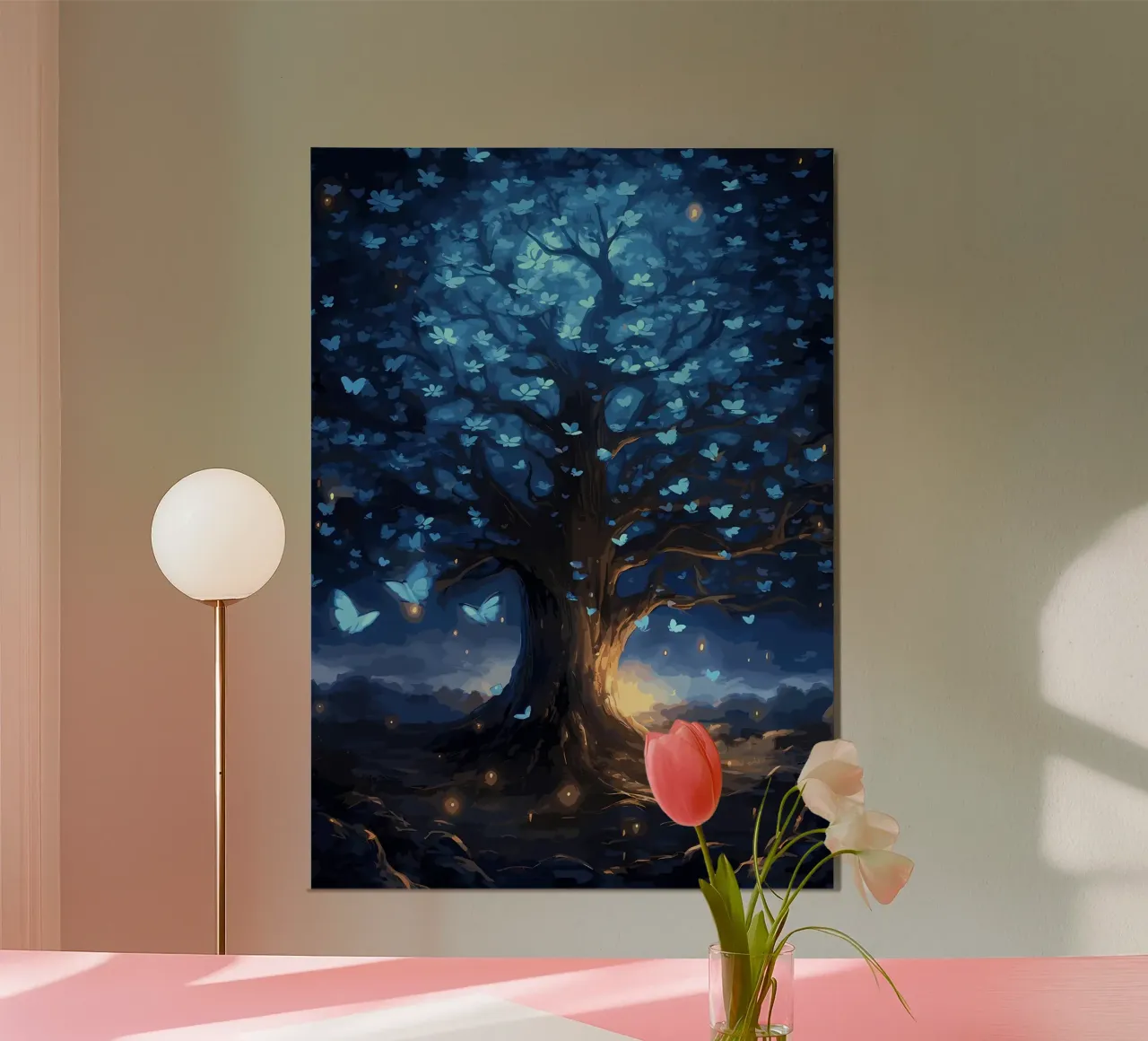 tree butterflies glow hahnemühle by Jennifer R Spyhalski