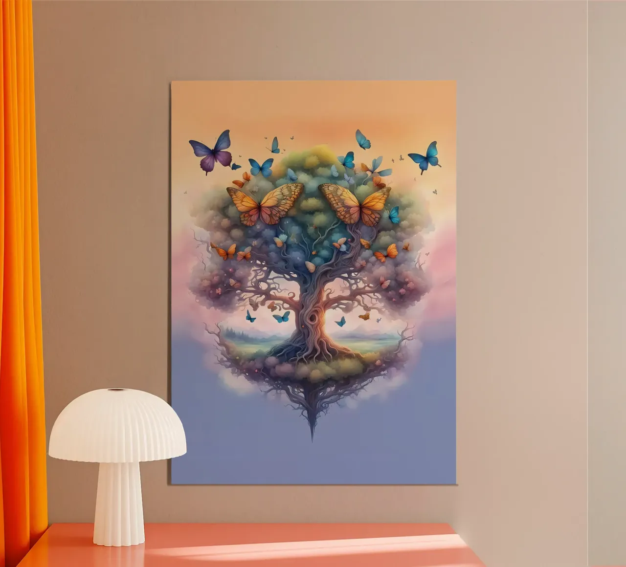 tree butterflies roots hahnemühle by Jennifer R Spyhalski