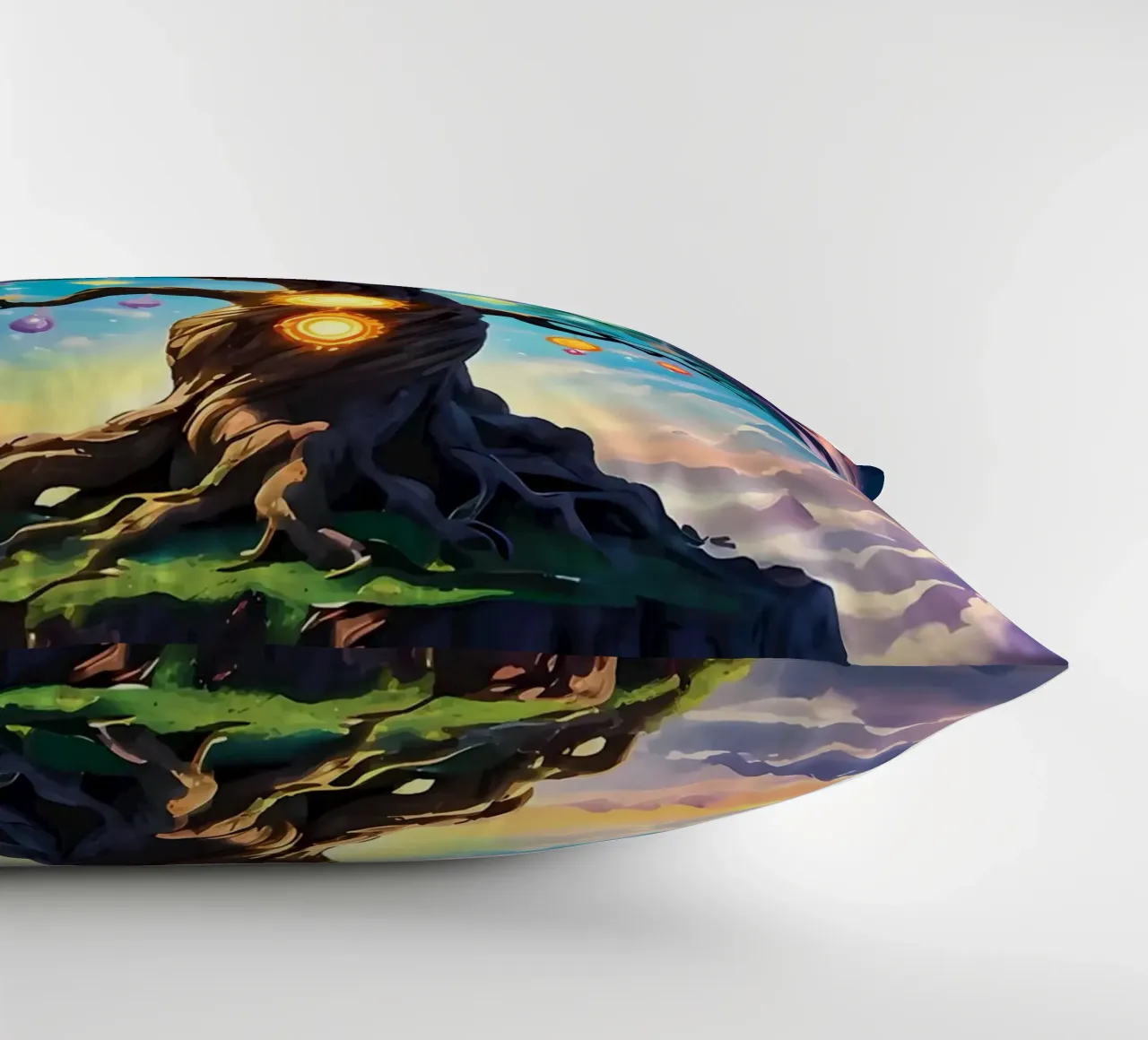 arcobaleno colori fantasia albero luci aurora cuscino da Jennifer R Spyhalski