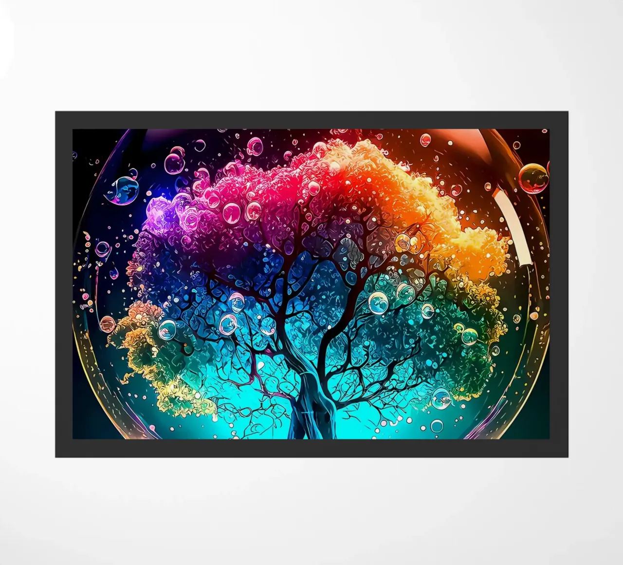 albero bolla arcobaleno zerbino da Jennifer R Spyhalski