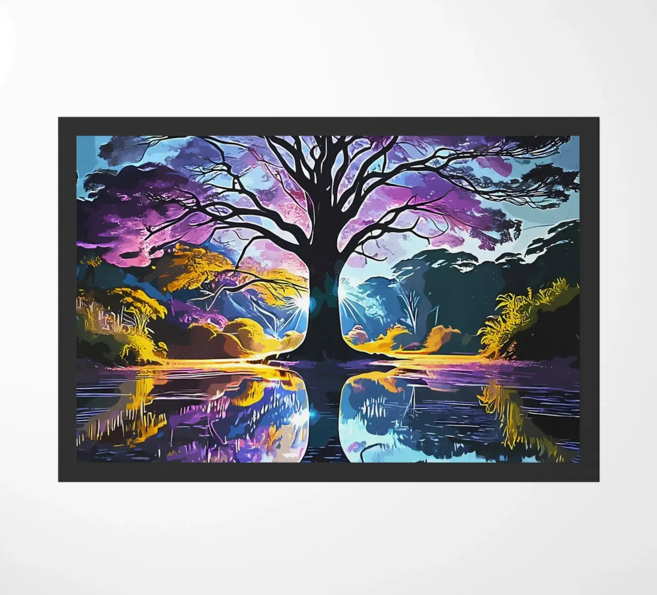albero acqua riflessione zerbino da Jennifer R Spyhalski