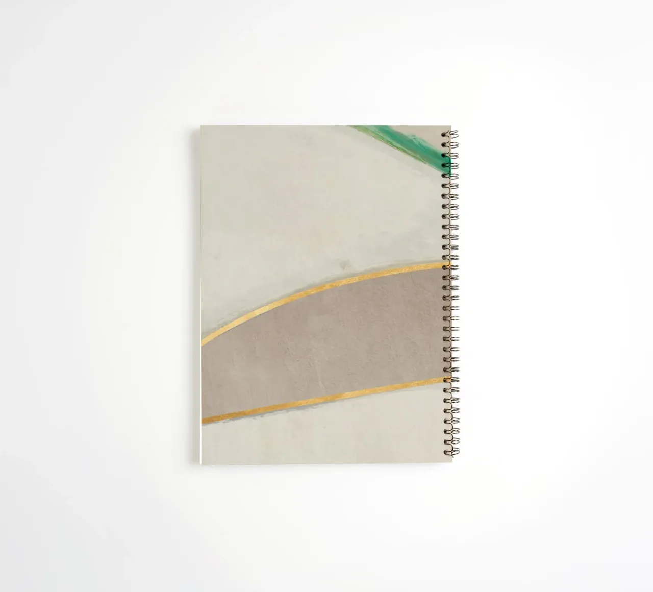 abstract simple water green spiral notebook by vintageshop