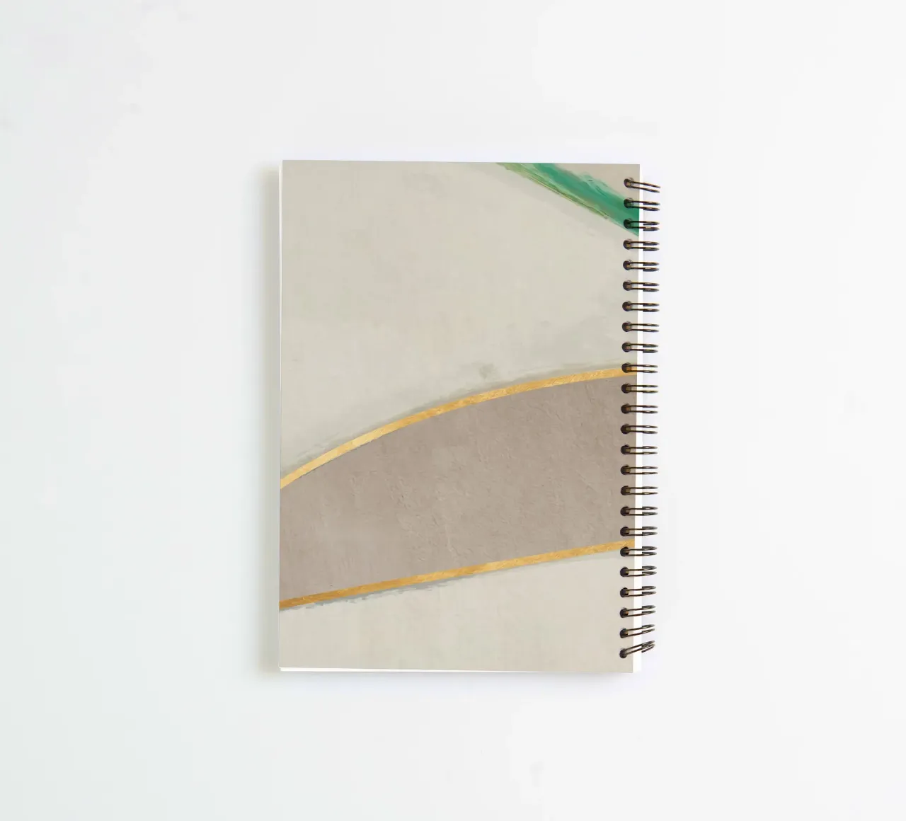abstract simple water green spiral notebook by vintageshop