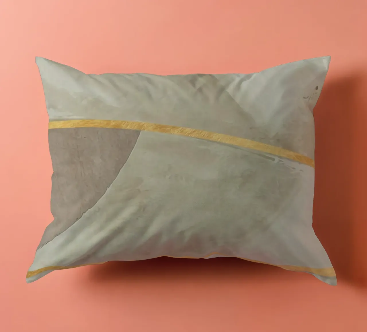 abstract simple organic monochrome cuscino da vintageshop
