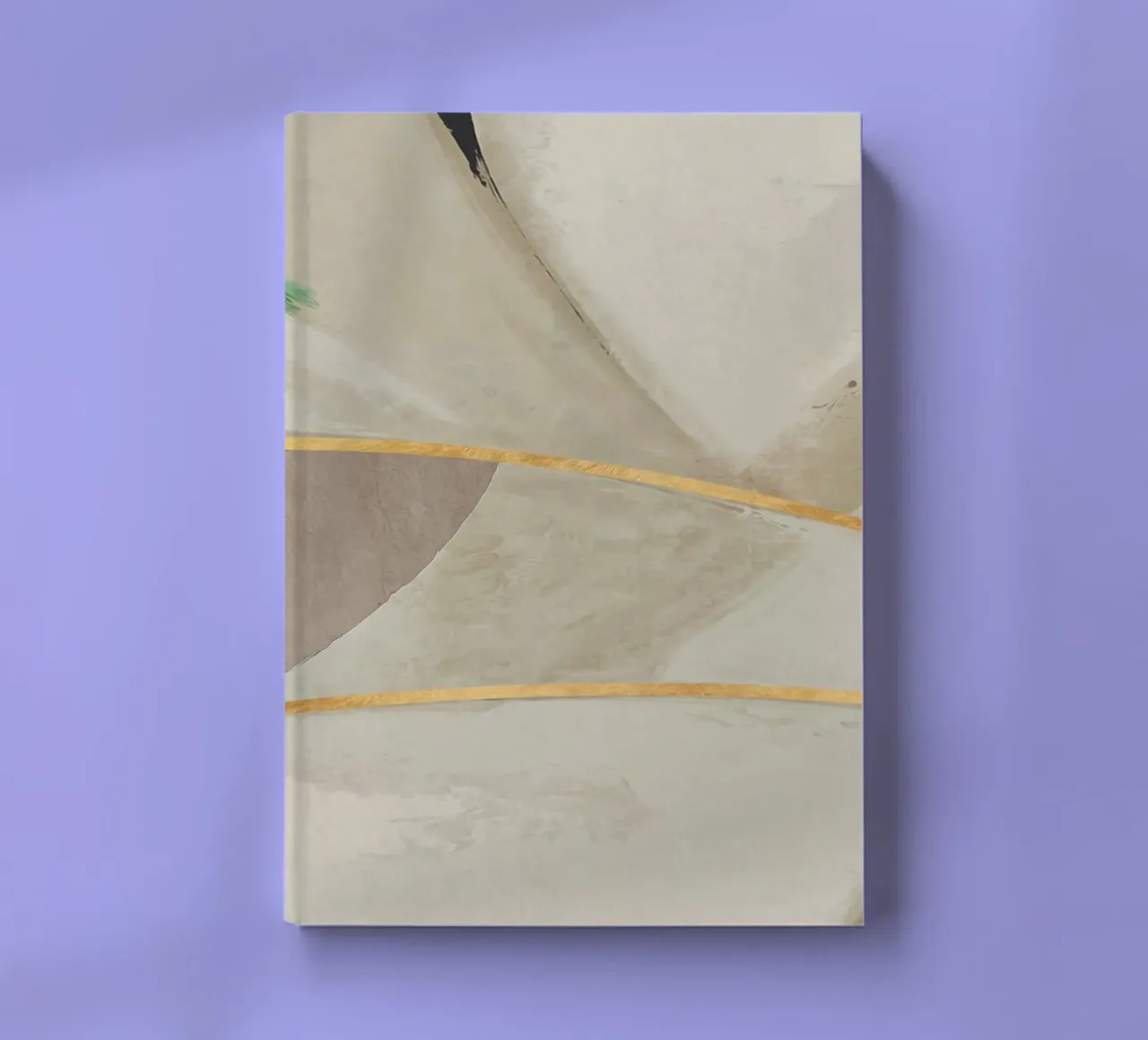 abstract simple organic monochrome notebook by vintageshop