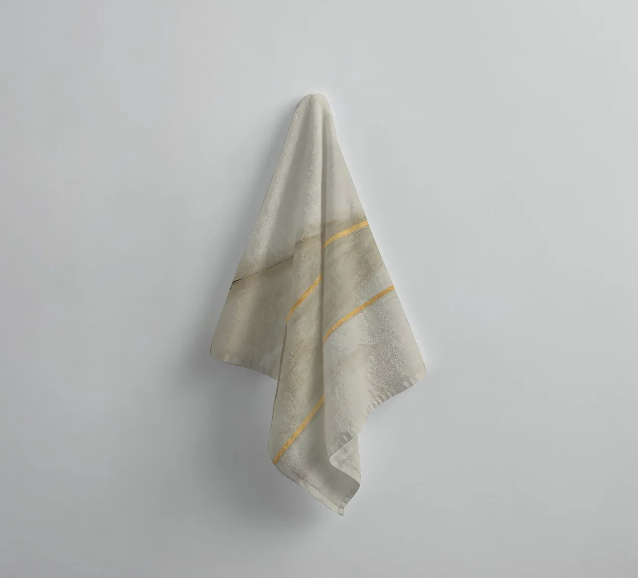 abstract simple organic monochrome asciugamano da bagno da vintageshop