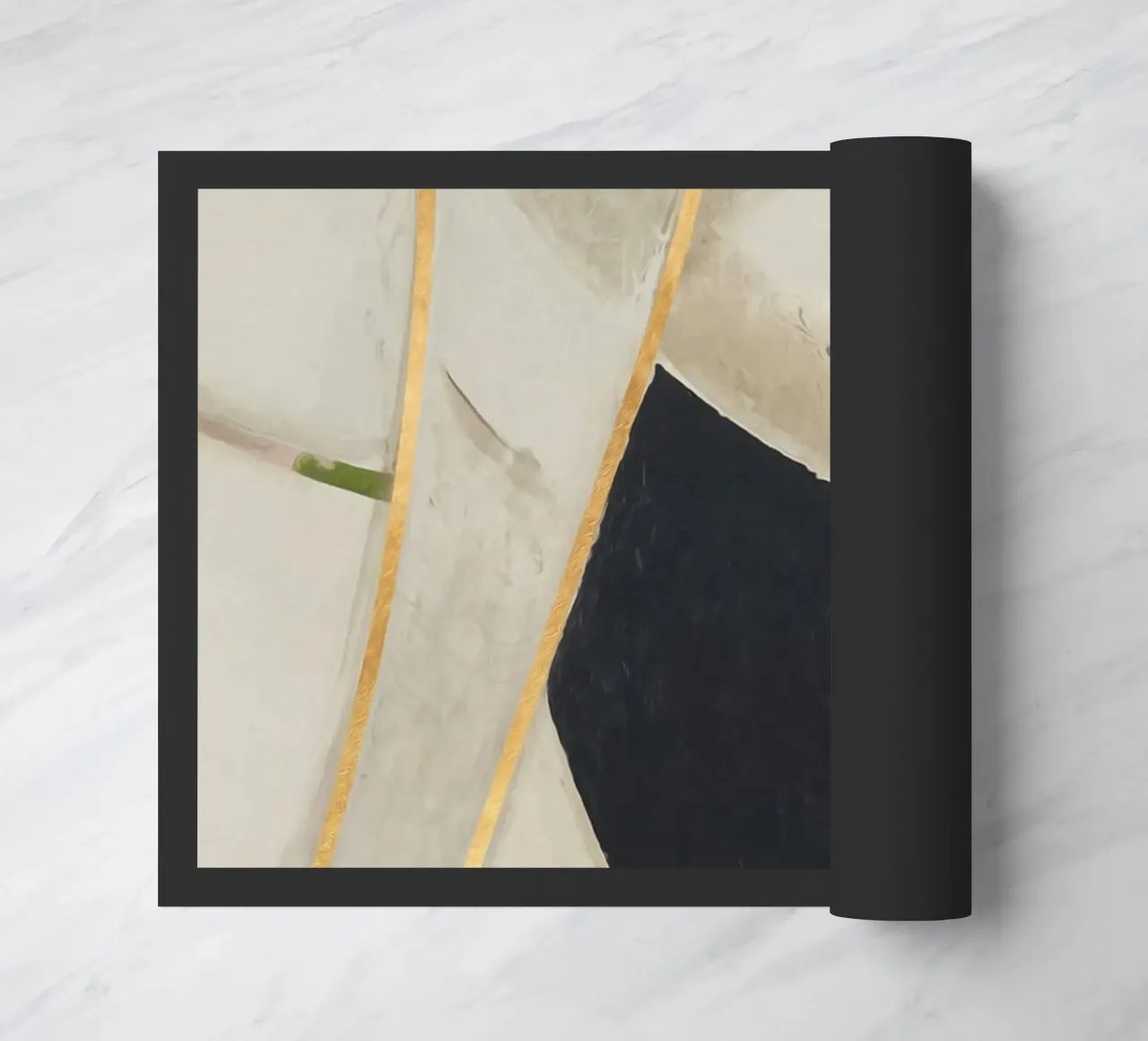 abstract simple organic lines golden zerbino da vintageshop