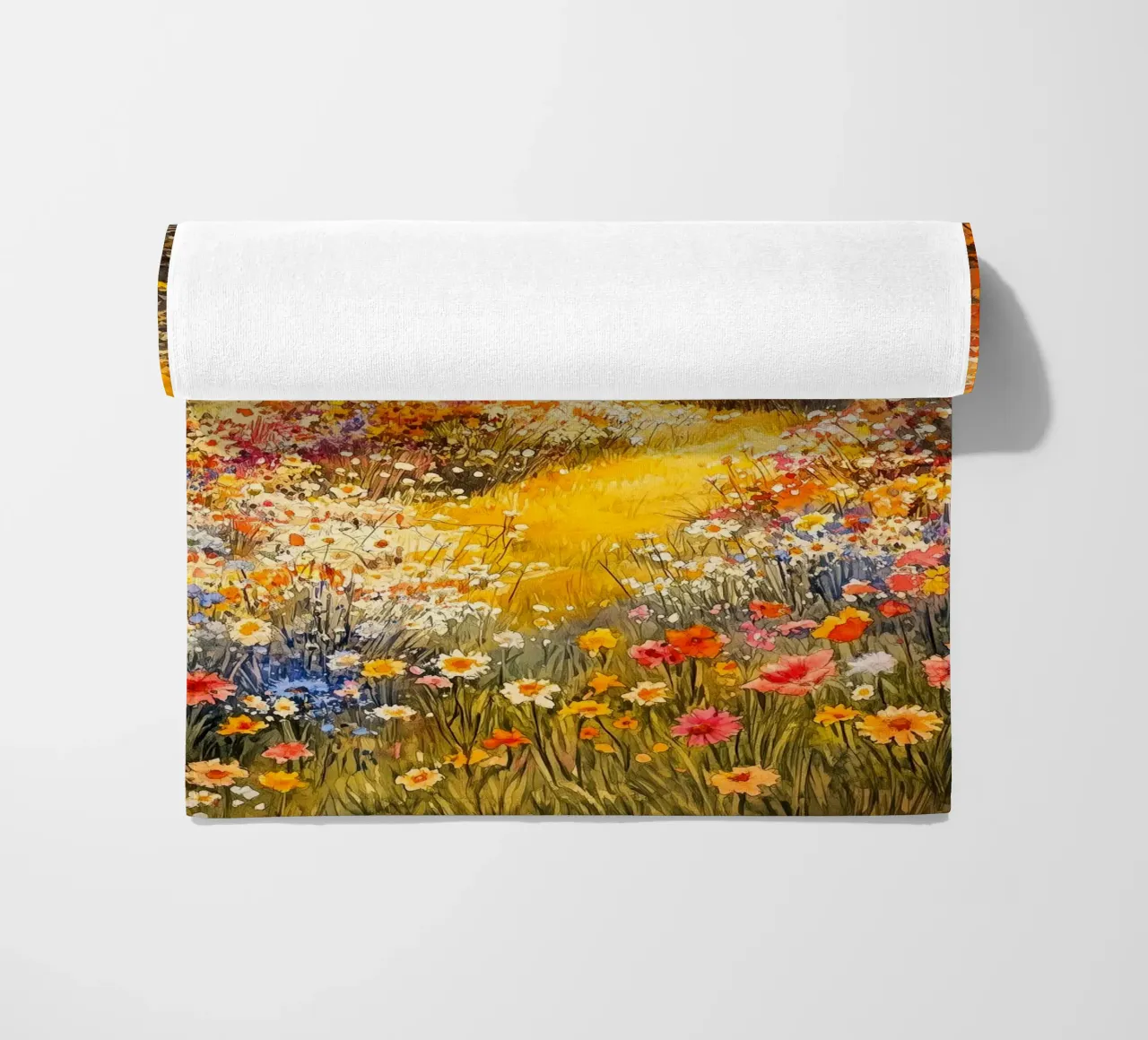 Prato pieno di fiori telo mare da Justyna Jaszke JBJart