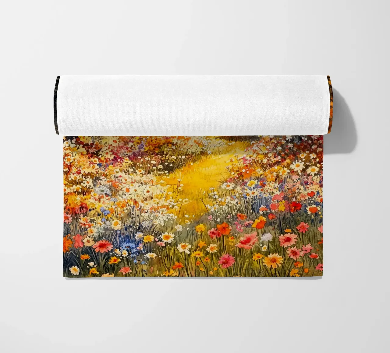 Prato pieno di fiori telo mare da Justyna Jaszke JBJart