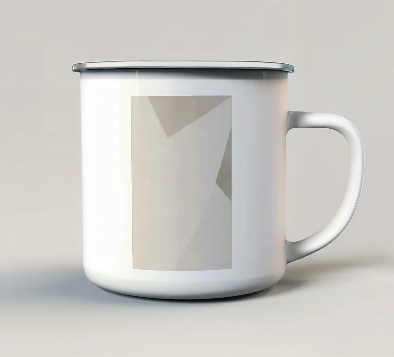 simple abstract gemeotric tazza in smalto da vintageshop