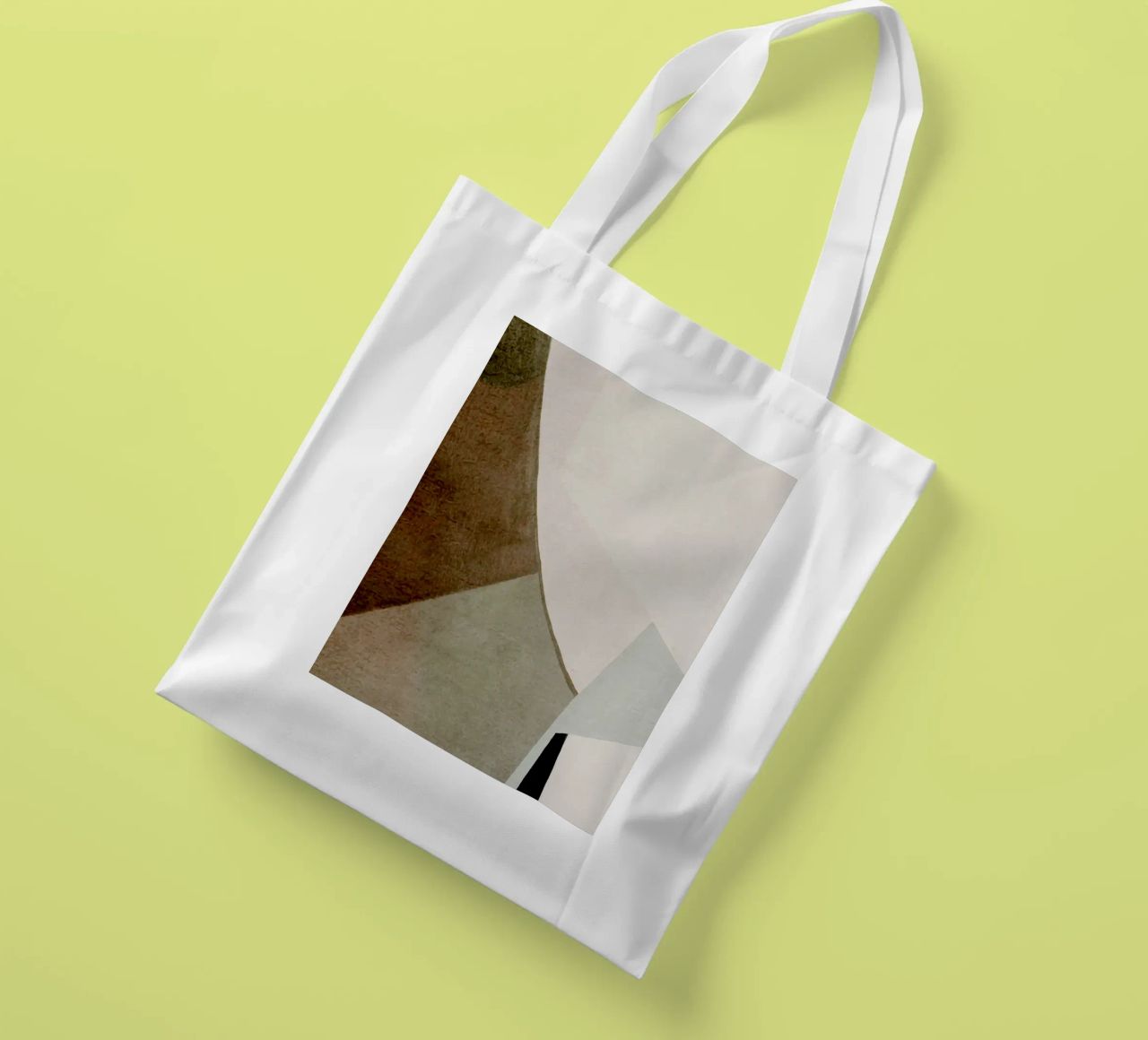 abstract simple geometric squares borsa in juta da vintageshop