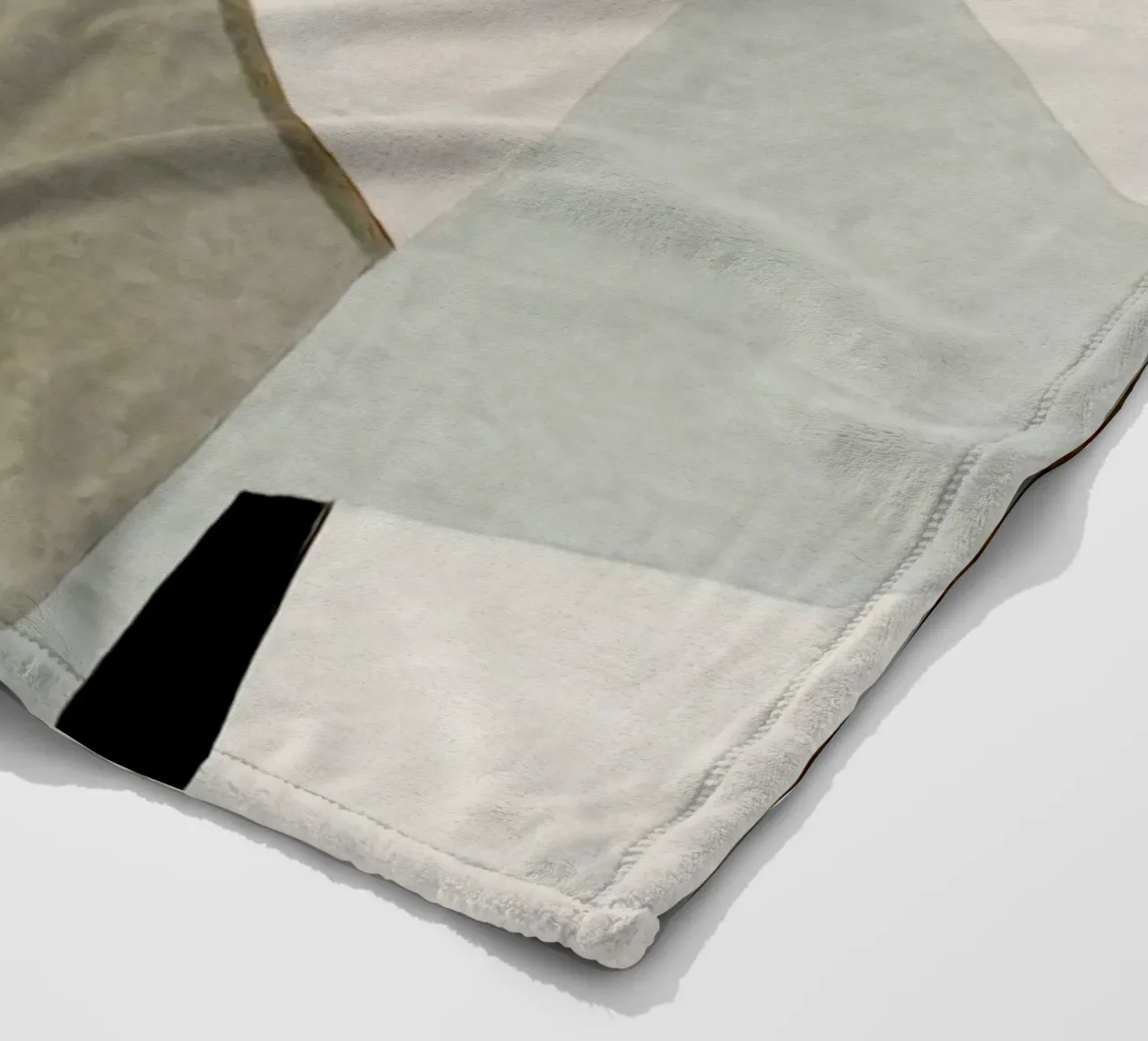 abstract simple geometric squares coperta in pile da vintageshop