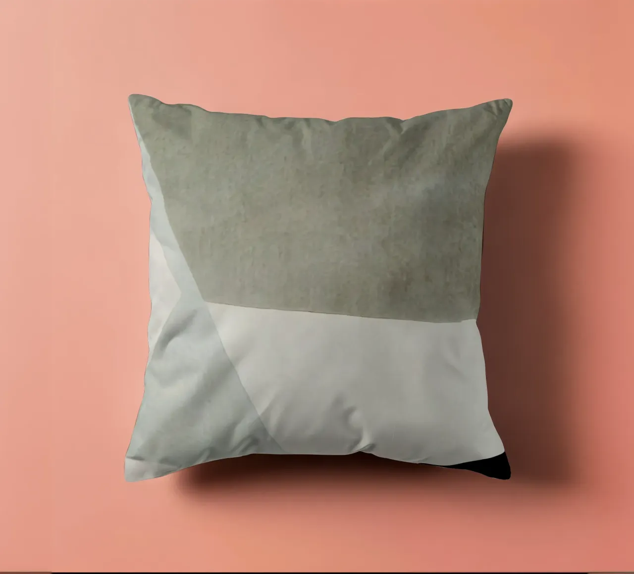 abstract simple geometric gray squares Kissen von vintageshop