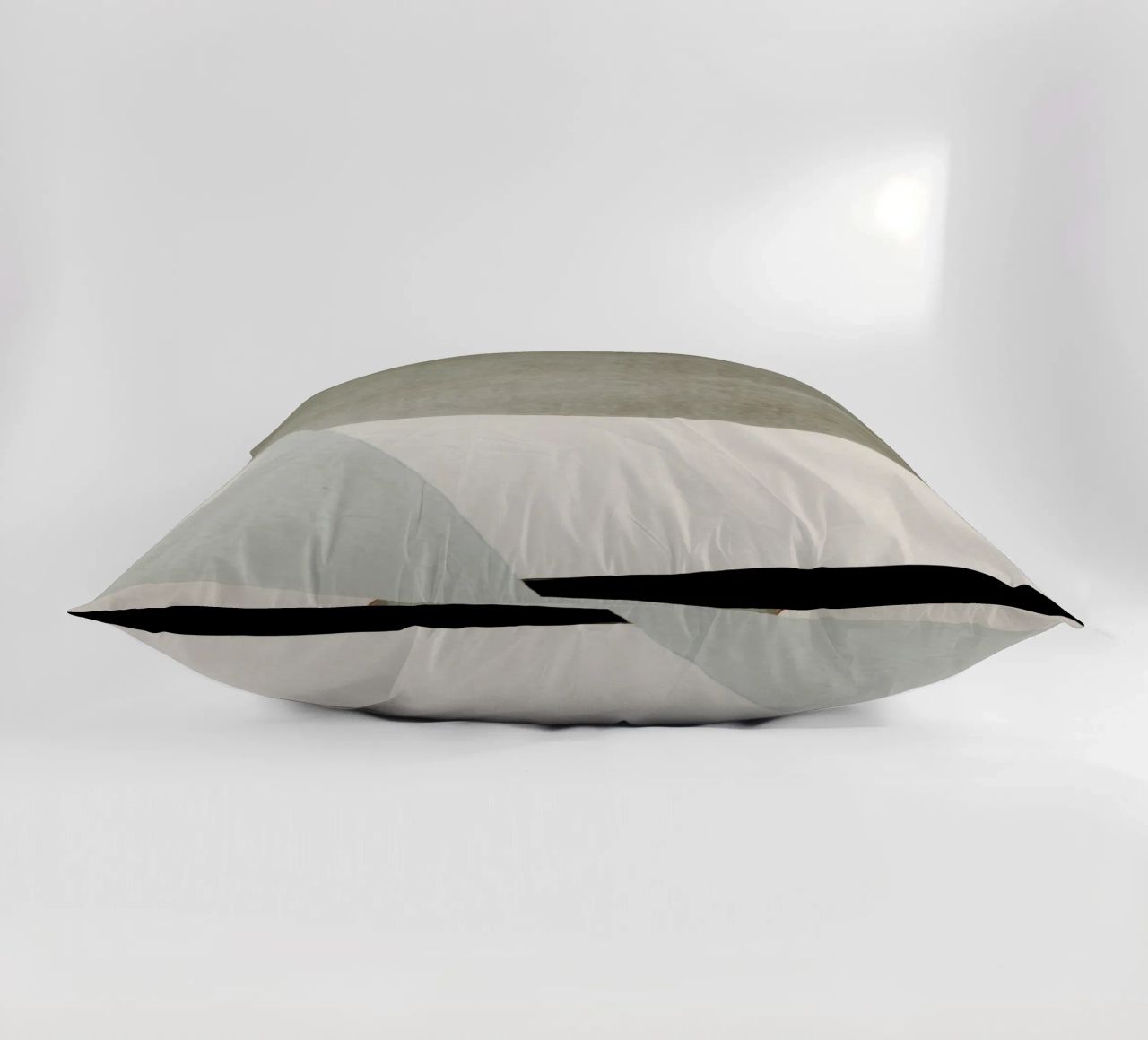 abstract simple geometric gray squares cuscino da vintageshop