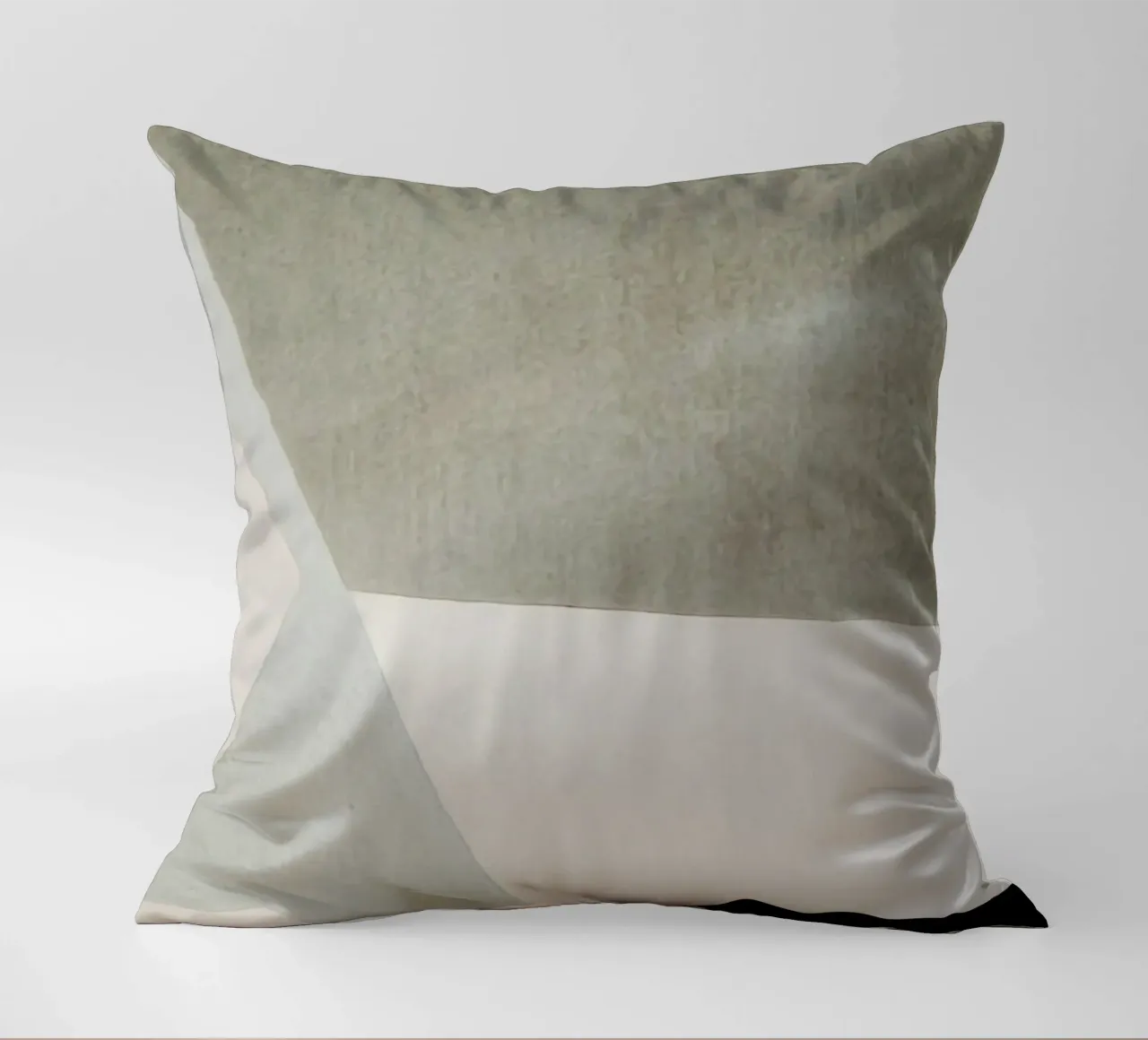 abstract simple geometric gray squares cuscino da vintageshop