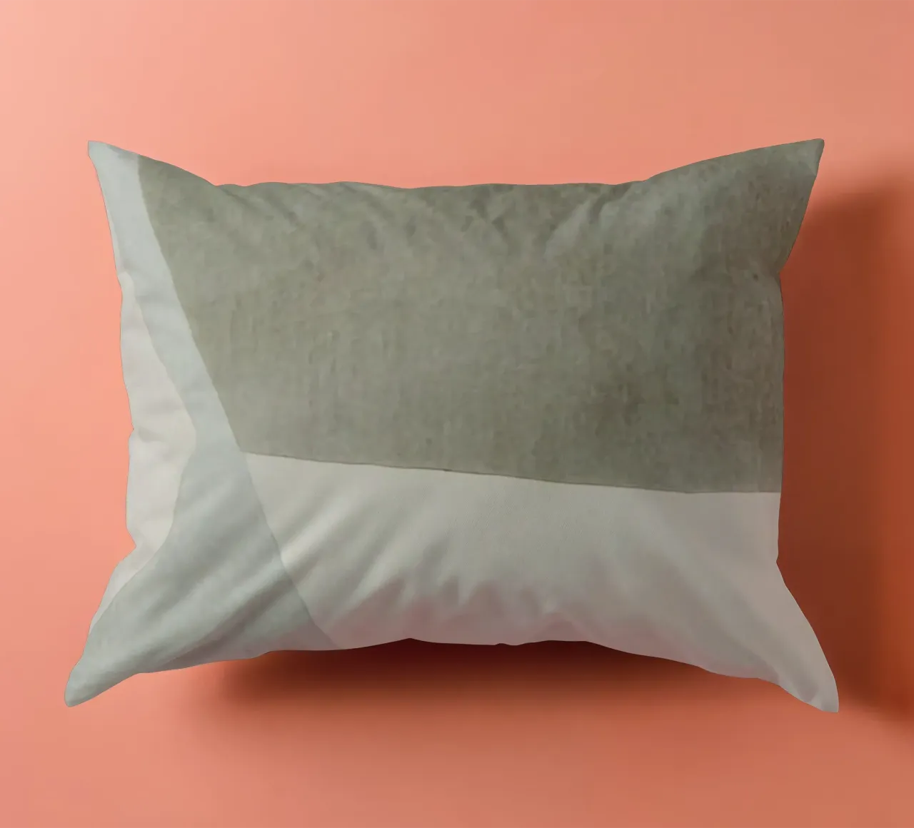 abstract simple geometric gray squares cuscino da vintageshop