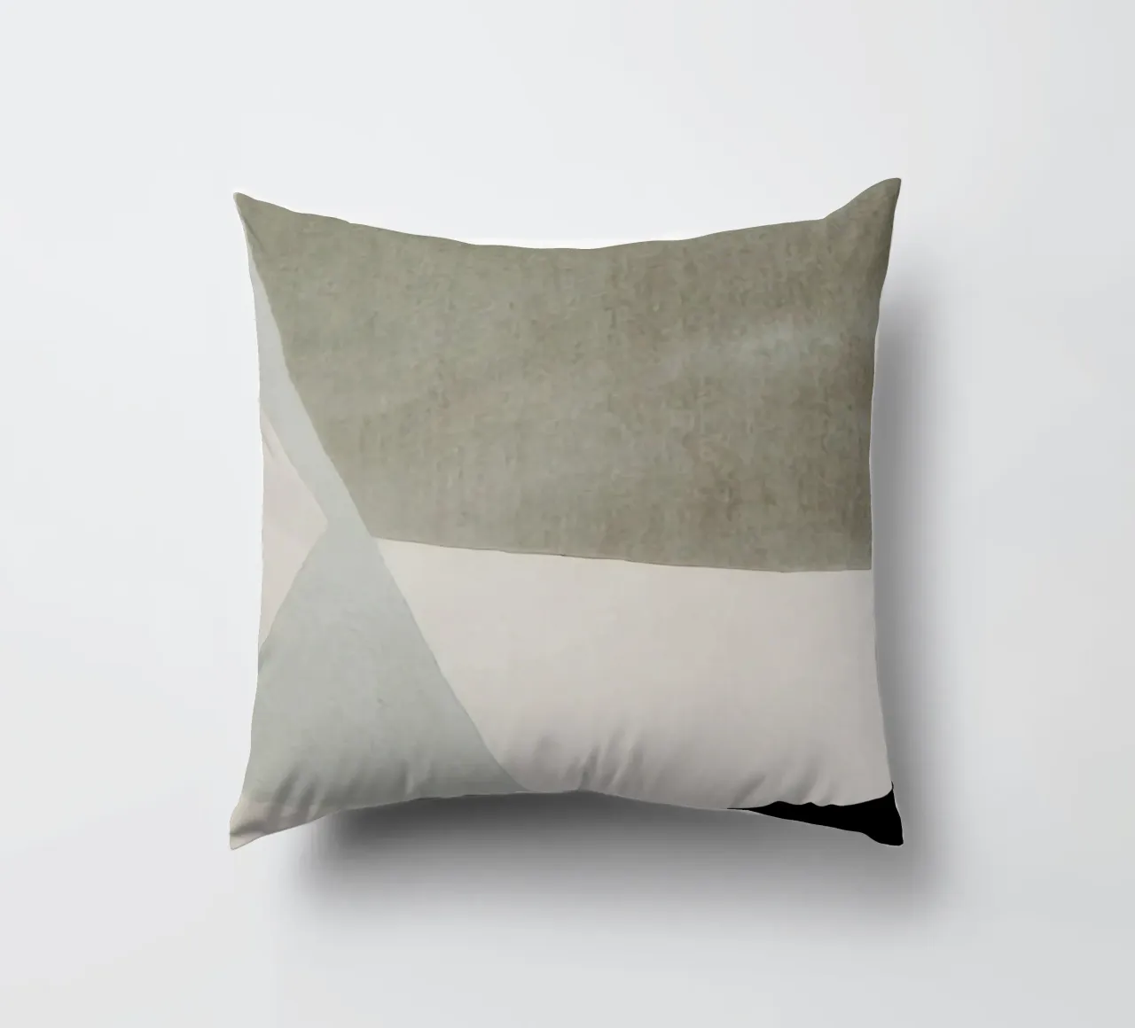 abstract simple geometric gray squares cuscino da vintageshop