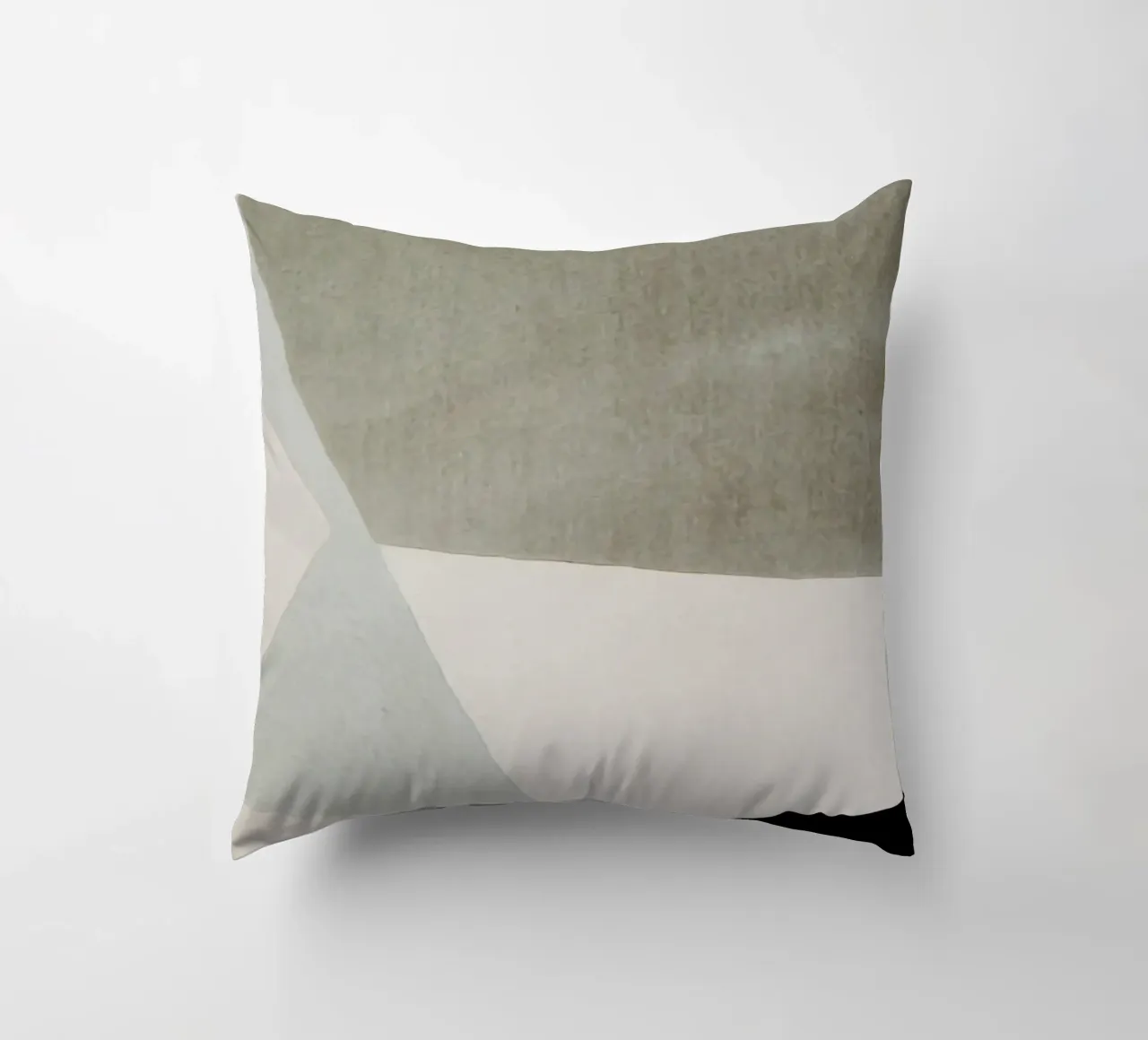 abstract simple geometric gray squares Kissen von vintageshop