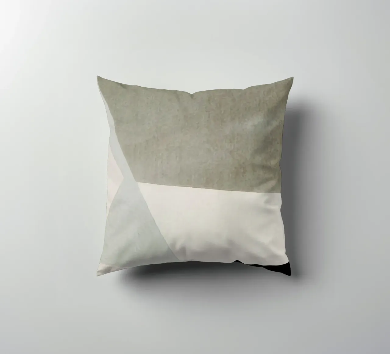 abstract simple geometric gray squares cuscino da vintageshop