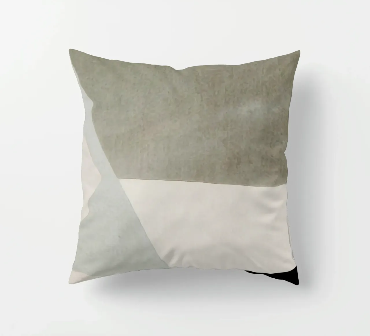 abstract simple geometric gray squares cuscino da vintageshop