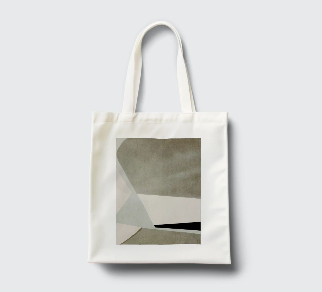 abstract simple geometric gray squares borsa in juta da vintageshop