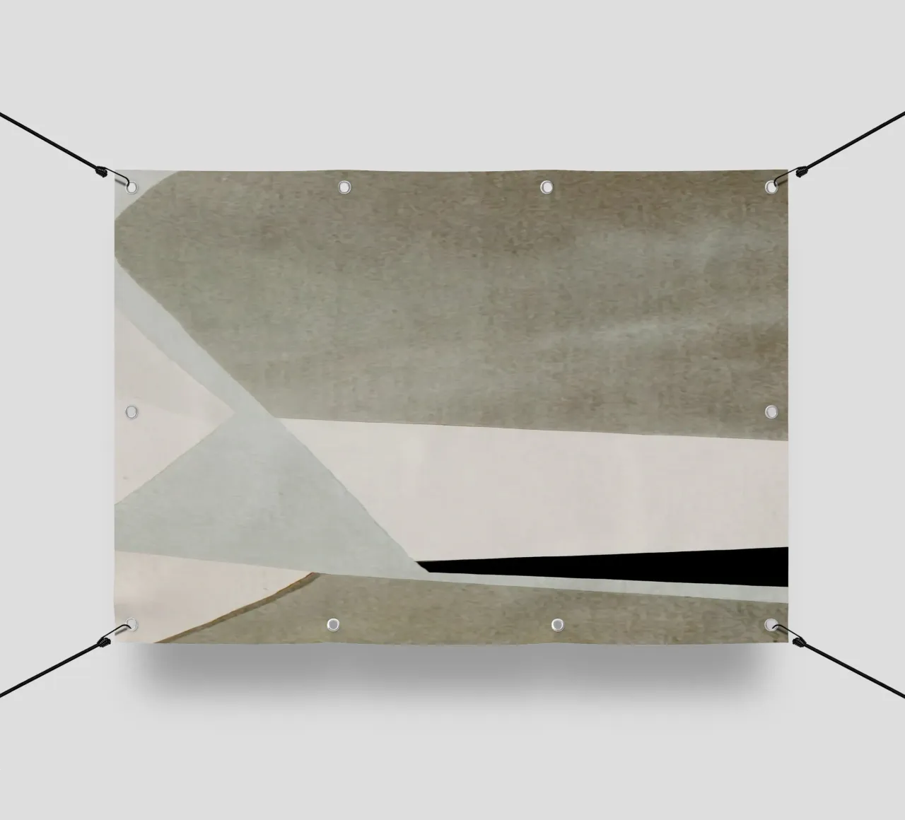 abstract simple geometric gray squares PVC Plane von vintageshop