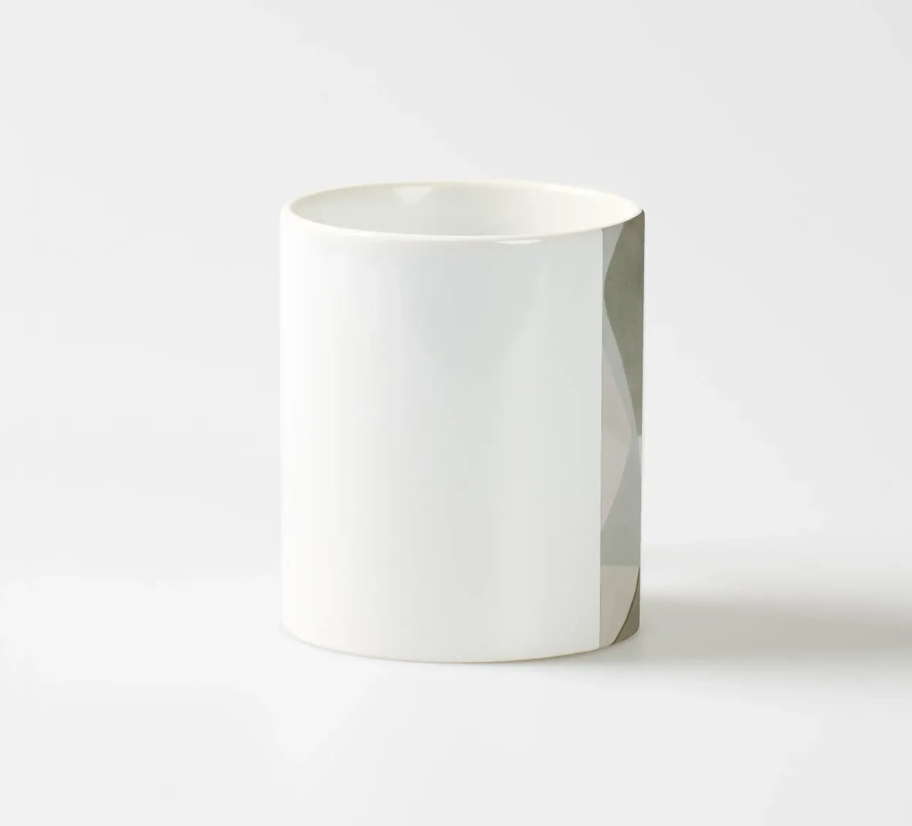 abstract simple geometric gray squares mug en céramique de vintageshop