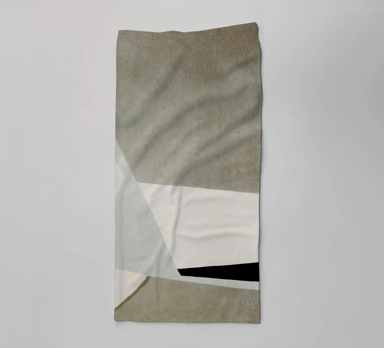 abstract simple geometric gray squares towel by vintageshop