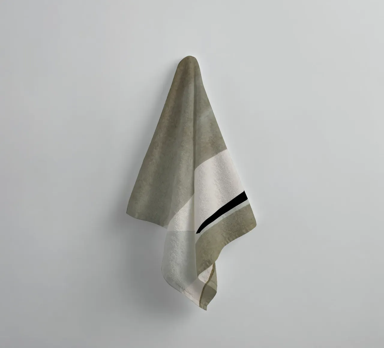 abstract simple geometric gray squares towel by vintageshop