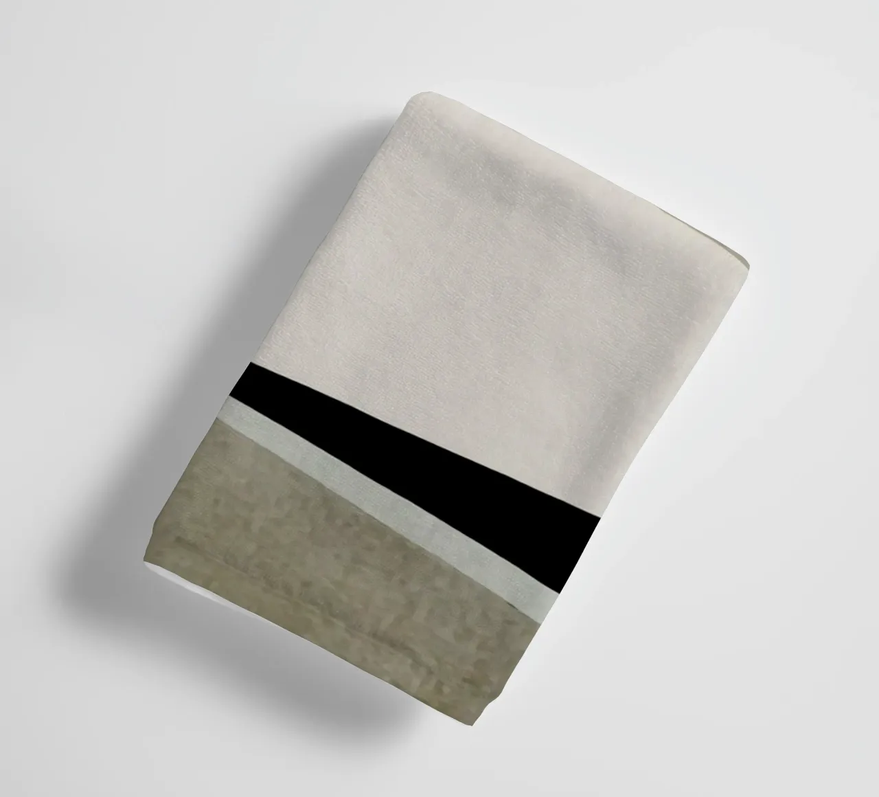 abstract simple geometric gray squares towel by vintageshop