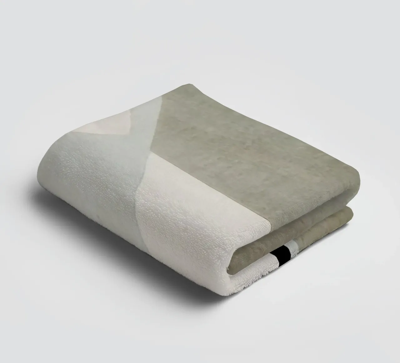 abstract simple geometric gray squares towel by vintageshop