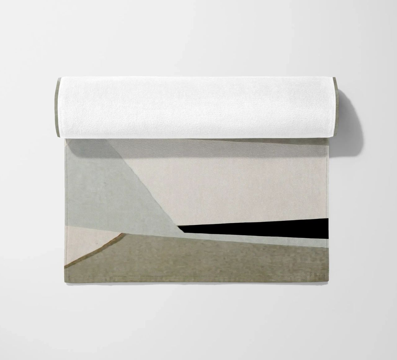 abstract simple geometric gray squares telo mare da vintageshop
