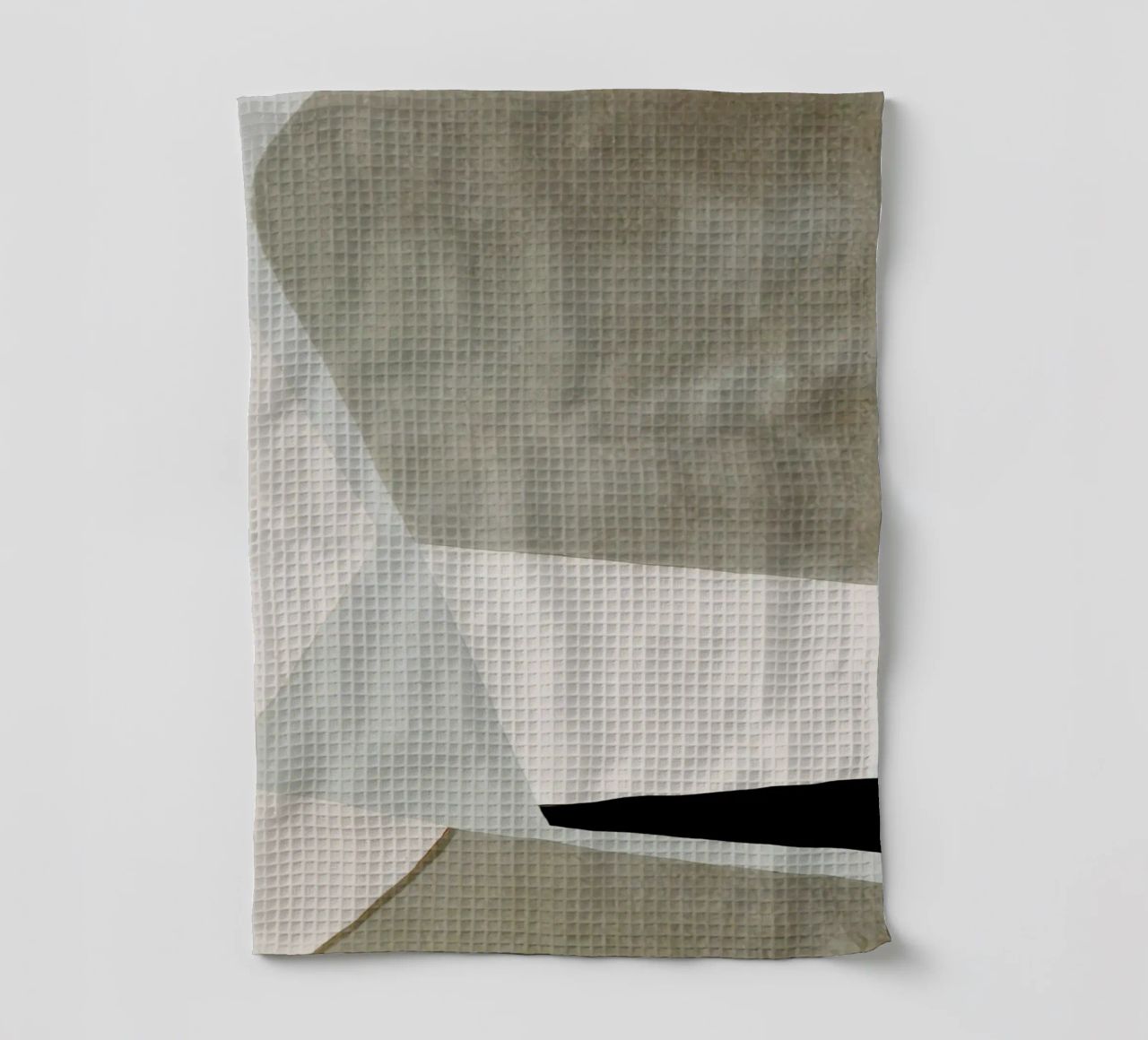 abstract simple geometric gray squares canovaccio da cucina da vintageshop