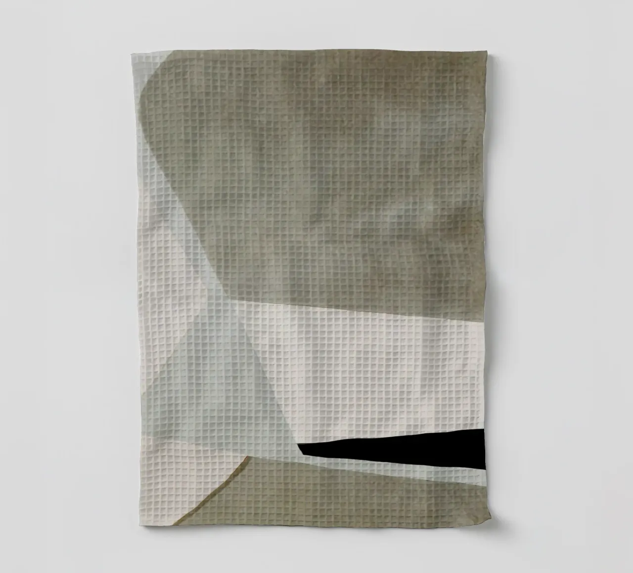 abstract simple geometric gray squares Geschirrtuch von vintageshop