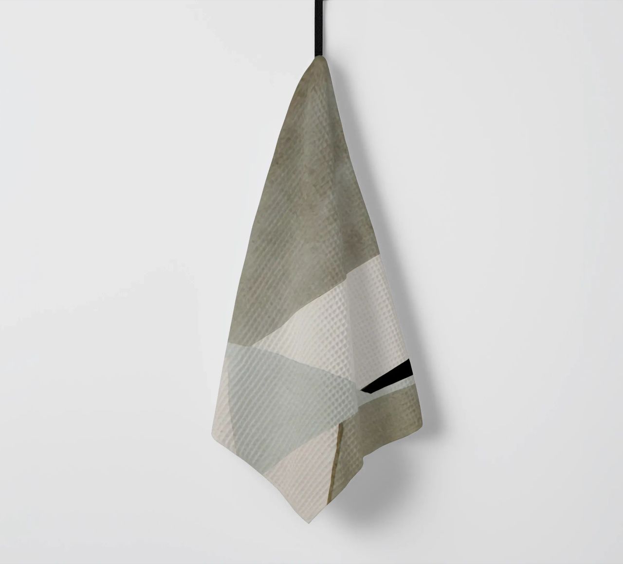 abstract simple geometric gray squares canovaccio da cucina da vintageshop