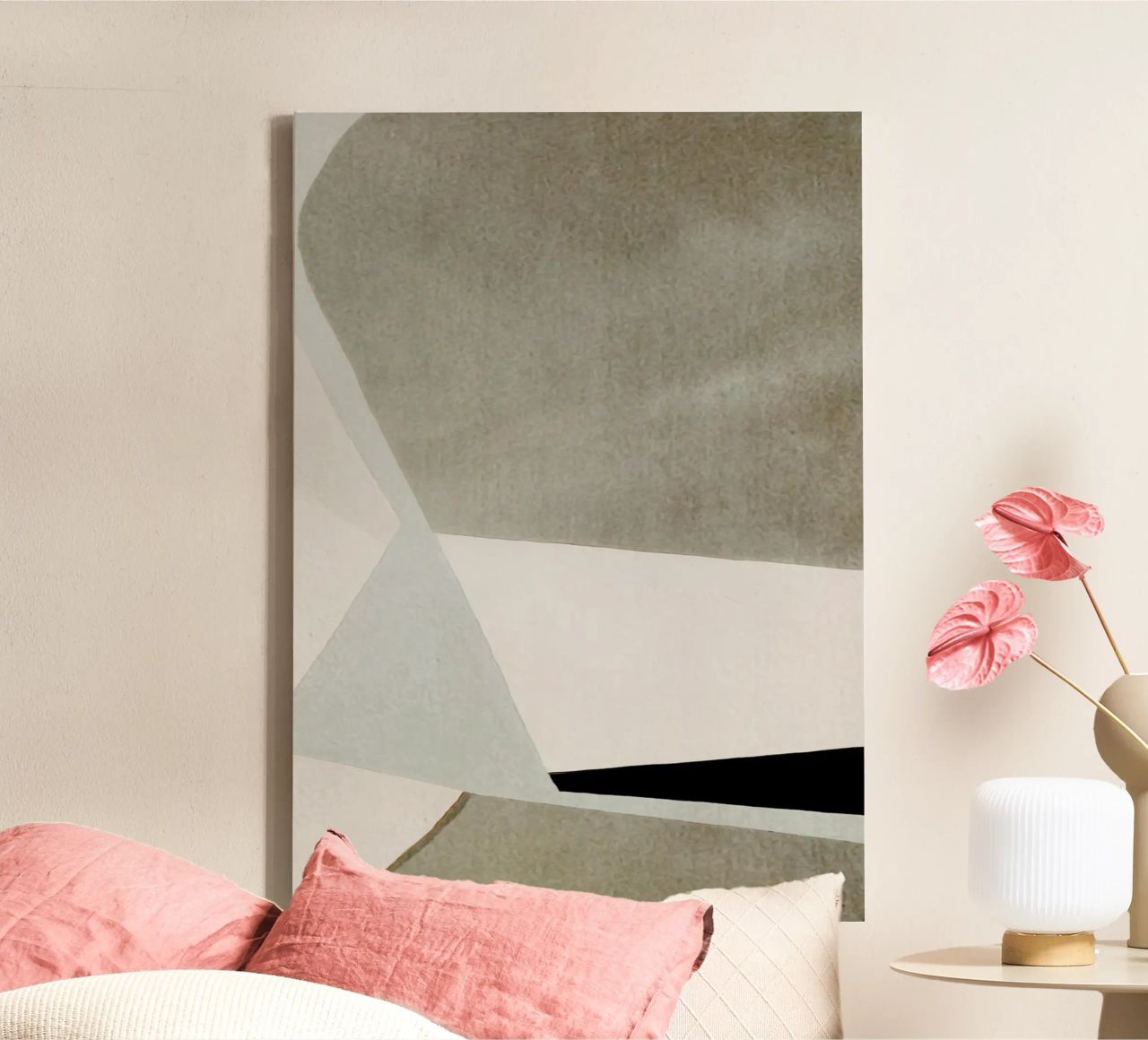 abstract simple geometric gray squares tela da vintageshop