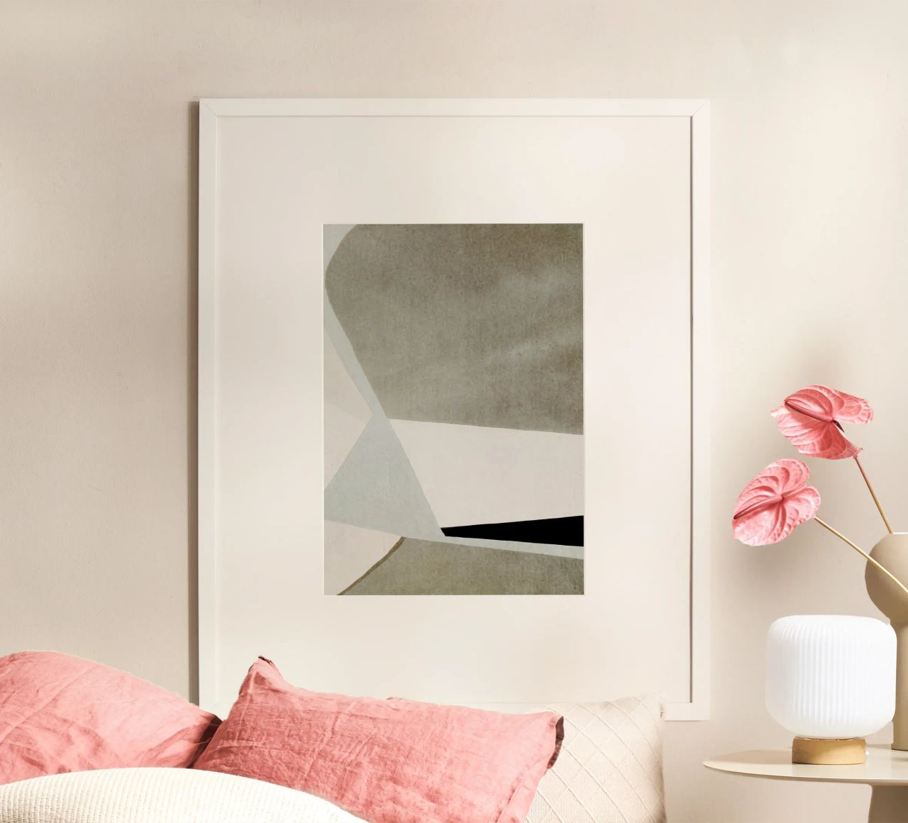 abstract simple geometric gray squares carta hahnemühle da vintageshop