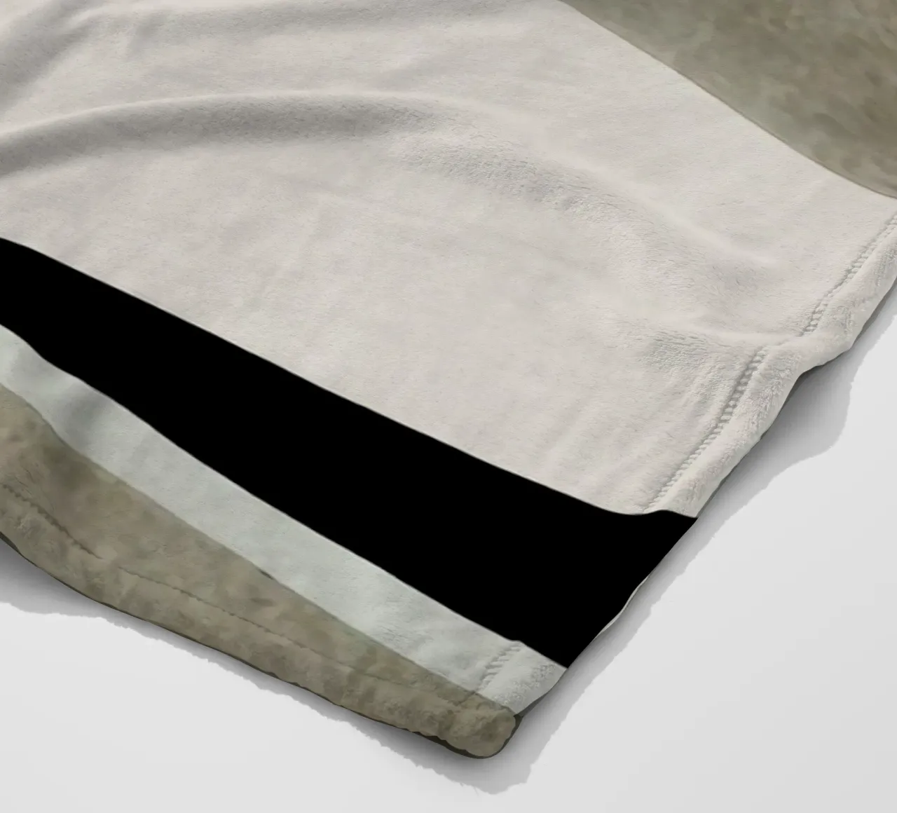 abstract simple geometric gray squares coperta in pile da vintageshop