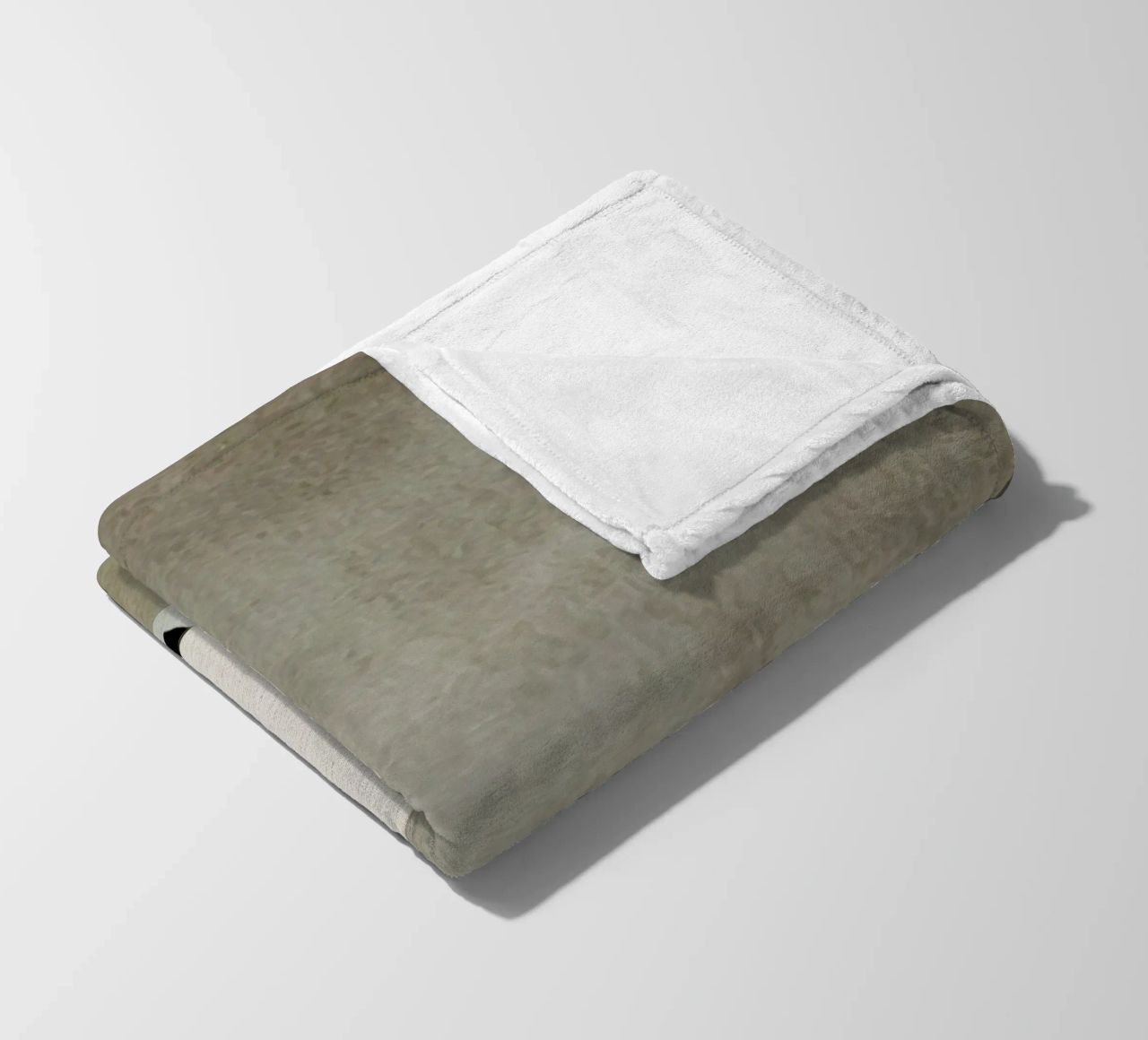 abstract simple geometric gray squares coperta in pile da vintageshop