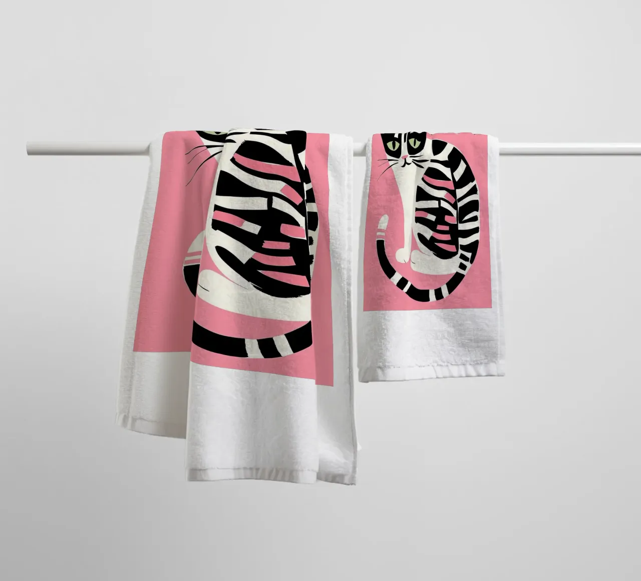 World Cat Day towel by Arjun