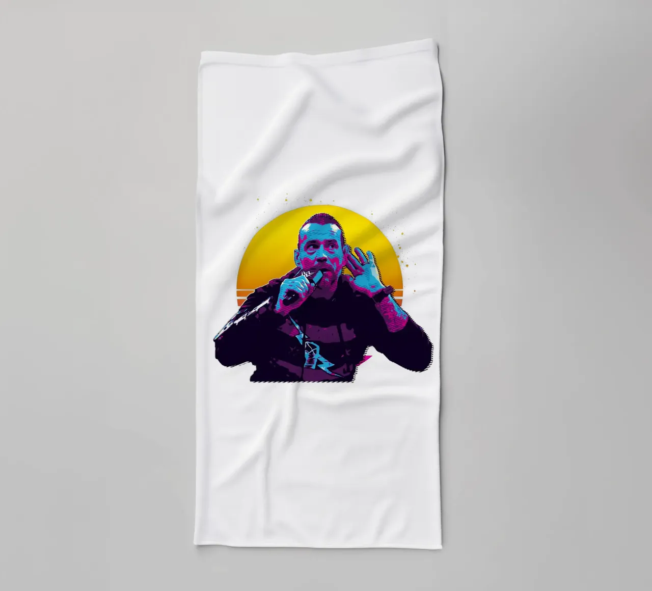 Cosa? CM Punk Retro asciugamano da bagno da singpentinksale