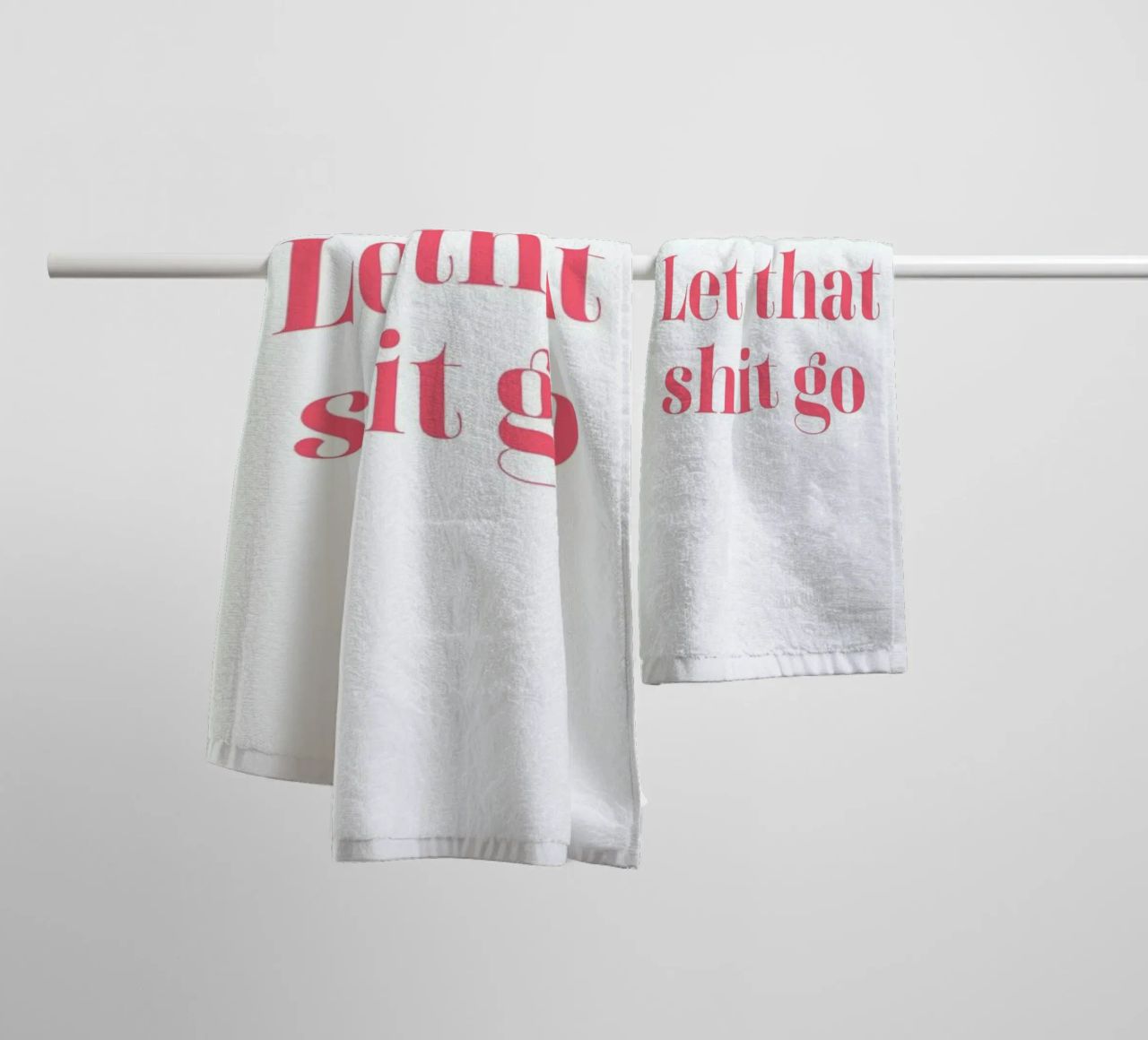 Let That Shit Go asciugamano da bagno da Ayleen