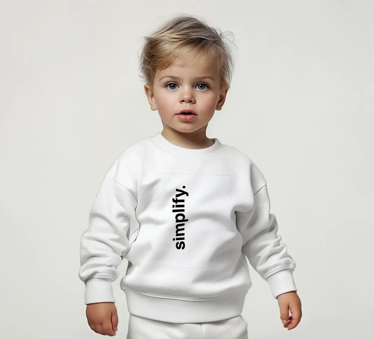 Simplify baby sweatshirt by quote design