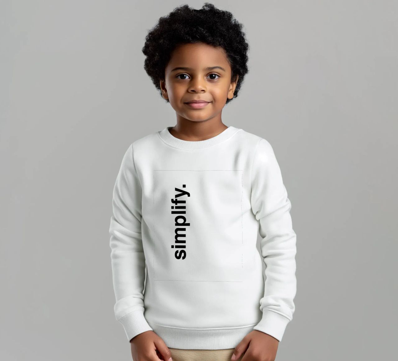 Semplificare felpa bambino da quote design